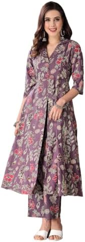 Stylum Women Floral Printed Rayon Kurta Pant Set
