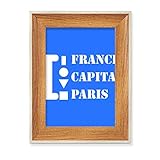 Package Quantity: 1 x Marco Francia Paris, la capital de Escritorio Marco de fotos de madera Pantalla Imagen Arte Pintura Múltiples conjuntos