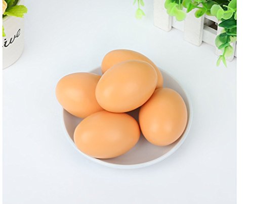 Chhr Wooden Chicken Faux Fake Eggs, Kitchen Decor Fake Food Dummy House Decor (6) #TOP2