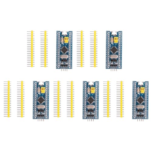 Eoutegn STM32F103C6T6���W���[�� �ŏ��V�X�e���J���{�[�h �����d�� ���蓮�� USB �ʐM�Ή� 40�s�� �w�K�p ���S�Ҍ��� | 40�s�����ڂ̍ŏ��V�X�e���{�[�h�Ƃ��� USB �ʐM�Ɠd�������𓯈�P�[�u���Ŏ����B�u���[PCB�̎��F��