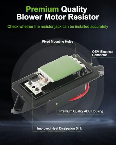 Image of SCITOO Air Conditioning Heater HVAC Blower Motor Resistor Regulator for 2003-2006 for Chevrolet Suburban 1500,2500,for Tahoe,for GMC Yukon,for GMC Yukon XL 1500,OE-89018536 Resistor
