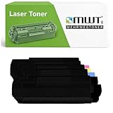Contenu de la livraison et portée : 5 toners (1 jaune/jaune avec environ 6 000 pages, 1 x bleu/cyan avec environ 6 000 pages, 1 x rouge/magenta avec environ 6 000 pages, 2 cartouches noir/noir d'environ 6 000 pages), données de portée à 5 % de couverture