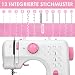 Nähmaschine Mini Kleine Nähmaschine 12 Stich Anfänger Sewing Machine