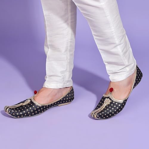 Image of Wedding Juti for Men|Sherwani Juti for Men| Jutti for Men| Wedding Shoes for Men| Punjabi Jutti for Men| Mojaris for Men| Ethinic Footwear for Men-AB-Parent J2