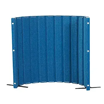 Angeles Acoustic Room Divider Panel, Blue, 48" x 6'