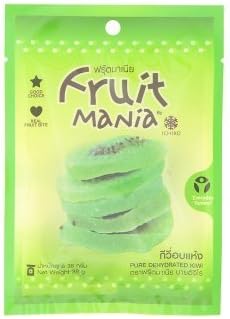 Dried Dehydrated Kiwi Fruit 38g . (Pack of 3).