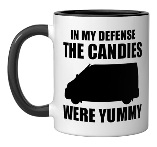 Taza de Cerámica para Adultos Negro/Blanco 11 oz miniatura 1