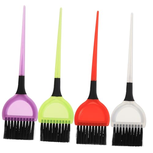 Mobestech 4 piezas Pinceles para Teñir el Cabello Herramientas Prácticas para Aplicación Uniforme de Tinte Accesorios para Cuidado y Coloración DIY Casa Cepillos para Color Color Aleatorio