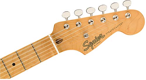 Squier Classic Vibe 50s Stratocaster Electric Guitar, with 2-Year Warranty, Black, Maple Fingerboard - image 7