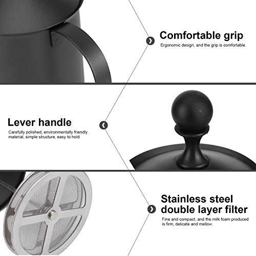 Espumante manual de leite, fabricante de espuma, espumante compacto simples, para leite de caju Coff