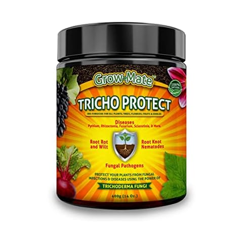 Tricho Protect Bio Fungicide for Plants | Highly Concentrated Powder | Makes 40L of Liquid Spray With 400GR Powder | Fight Fungal Diseases Organically | Child & Pet Safe | OF&G certified Cover