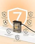 VHBW 12V Charger Compatible with Braun Shaver Series 1-9 XT5 9465cc 790cc | 12V 0.4A replacement charger for compatible Braun electric shavers with 5.9FT cord and built-in safety protection.