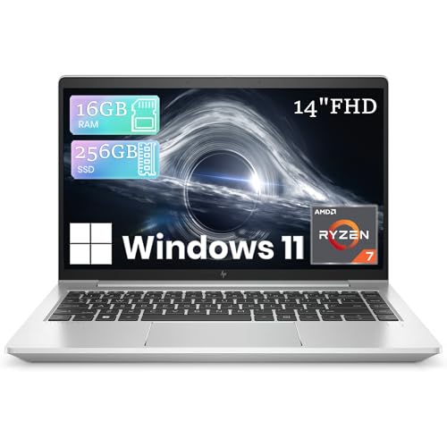 Image of HP EliteBook 645 G9 Laptop Computer Windows 11 PC, AMD Ryzen 7 PRO 5875U, 16GB RAM, 256GB SSD, 14in FHD 1920x1080, HDMI, Ryzen Ryzen Notebook (Renewed)