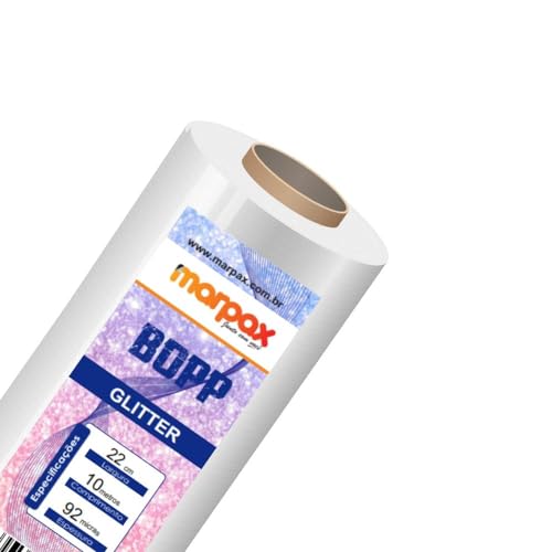 Bopp Glitter Texturado para laminação 22cmx10m Marpax 1un