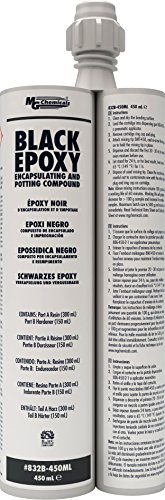 MG Chemicals 832B Black Epoxy Encapsulating & Potting Compound for Electronics, 450 mL Dual Cartridge