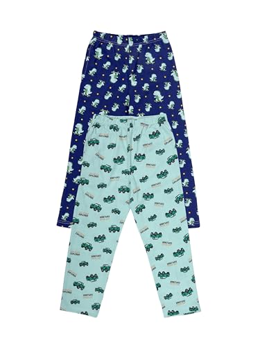 Image of KiddoPanti Boys Printed Pyjama | 100% Cotton Single Jersey Fabric | All Over Printed Design | Relax Fit & Ankle Length | Pyjama Pant