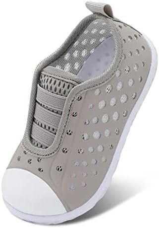 Fires Boys Water Shoes Girls Water Shoes Toddler Water Shoes for Beach Swim Pool Quick Dry Barefoot Aqua Socks Slip-On Breathable Sneakers Lightweight Flexible Kids Shoes LightGray 7 Toddler