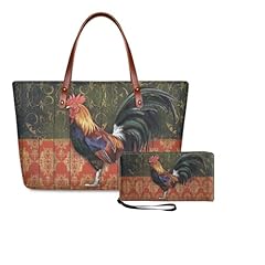 Vintage Rooster-brown and Red