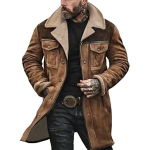 Generisch Jeansjacke Herren Teddyfleece Jacke Kurzmantel Teddy Dame Blazer Dufflecoat Wintermantel Wollmantel Beige Xl