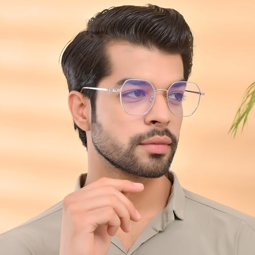 ROYAL SON Computer Transparent Spectacles Glasses Eye Protection for Men Women Stylish - Image 2