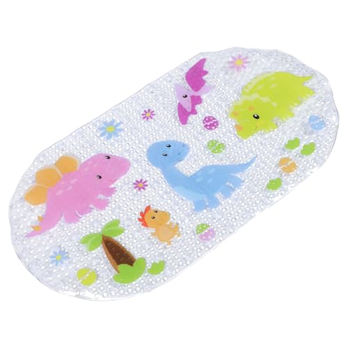 VALICLUD Tapis de Bain Adhérence Forte en PVC Motif Dinosaure Cartoon Antidérapant pour Améliorer la Sécurité, pour Hôtels et Maisons D'hôtes