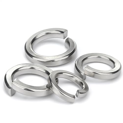 Mdingbao-V[bV[ M1.6 M2 M2.5 M3 M4 M5 M6 M8 M10~M27 A2 304 Stainless Steel Split Spring Split Lock Washer Lock Elastic Washer,