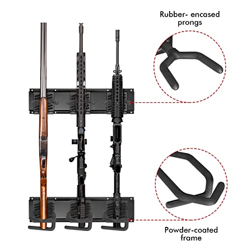Indoor Gun Racks for Wall ROBUST Adjustable Gun Rack Wall Mount