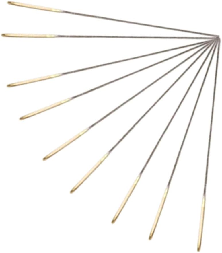 100pcs Blunt Cross Stitch Embroidery Needles, Golden