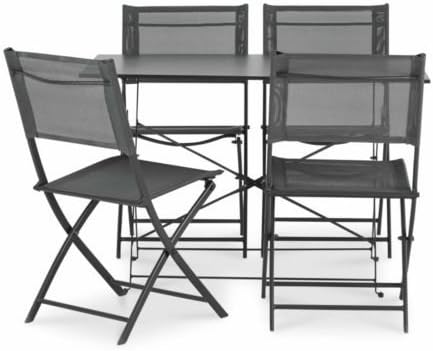 Saba Metal 4 Seater Bistro Set