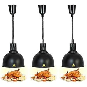 Commercial Food Heater Lamp, 250 W for Food Lamp, Pendant Retractable Buffet Heating Lamp, Commercial Kitchen Equipment for Hotels, Supplies for Restaurants