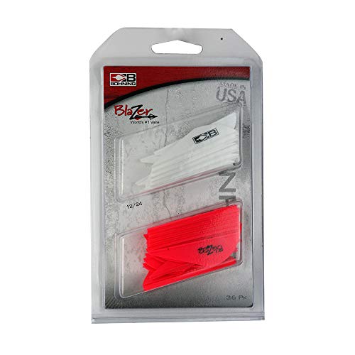 Blazer Vane Combo lot de 36 empennage plume plastique flèche arc
