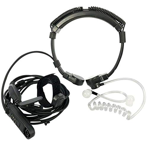 Junecat Reemplazo de Radio Garganta la vibración del Mic Auricular Auricular para Baofeng UV-9R Plus/BF-9700 / BF-A58 / GT-3WP / R760 / UV-82WP