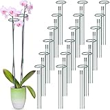 Tiangrid 24 Pack Plant Support Stakes for Three Sizes(12 or 24 or 36 Inch) Metal Plant Support Sticks Support Stake Plant Stem for Flowers Amaryllis Tomato Lily Peony Rose Flower Narcissus(36 Inch)