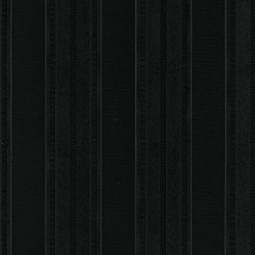 Norwall SB37907 Classic Stripe Emboss Prepasted Wallpaper, Black -  Patton Wallcovering
