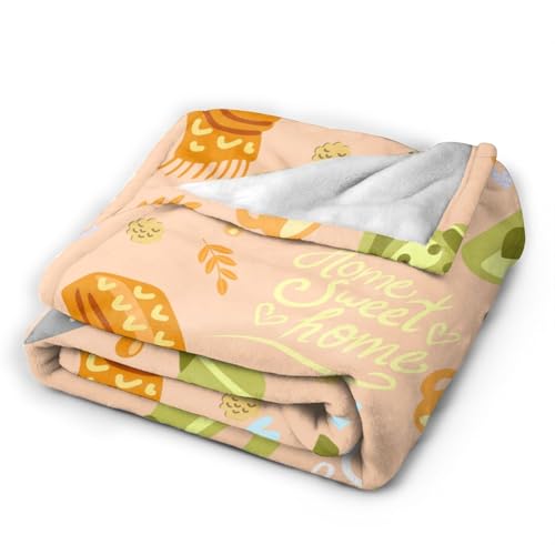 Salelf Scandinavian Style Hygge for Ultra-Soft Flannel Blanket Multiple Sizes, No Shed No Pilling Luxury Plush Cozy, Couch, Chair, Sofa Suitable for All Season