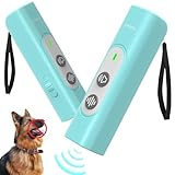 Abdtech Anti Barking Device for Dogs - Dog Bark Deterrent Devices for Stopping Bad Dog Behavior - Ultrasonic Dog Bark Deterrent, Refuse to Shout and Slap - Best Anti Barking Device Rechargeable（Blue）
