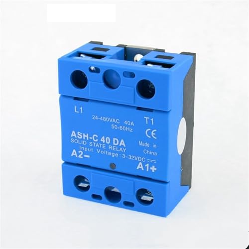 Relais statique ASH-C 40DA commutation silencieuse 40A entrée 3-32V CC