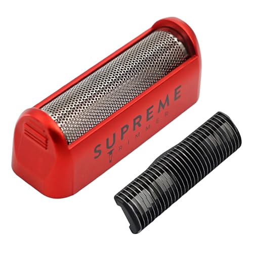 Supreme Trimmer Replacement Foil & Cutter SB11 | Hypoallergenic Foil for STF101 Solo | Red