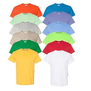 EVERYDAY TEES 12 Pack Mens Cotton C...