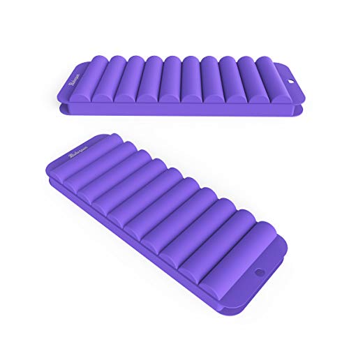 Bakerpan Silicone Ice Stick Tray, Ice Stick Mold, Ice Cube Tray with Lids, 3 Inch Ice Stick for Water and Sport Bottles, Ice Tube Making Trays, 10 Cavities - Set of 2 - Thumbnail 6