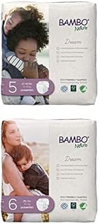 Bambo Nature Premium Eco-Friendly Baby Diapers, Size 5, 150 Count and Size 6, 144 Count