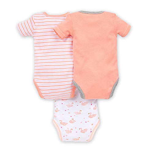 Image of Burt's Bees Baby Baby Bodysuits, 3-Pack Long & Short-Sleeve One-Pieces, 100% Organic Cotton