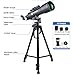 YUANZIMOO Telescope 70 mm Aperture 400 mm Refractor Astronomical Portable Telescope for Kids Adults Beginners with Tripod Phone Adapter Carrying Bag Black