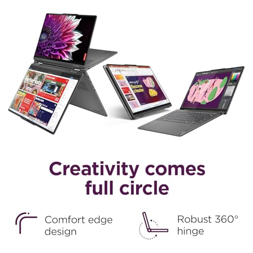Lenovo Yoga 7i 2-in-1 Laptop, 16" FHD+ 2K Touchscreen Display, 12-core Intel Core Ultra 7 155U, 16GB LPDDR5X, 1TB SSD, Backlit KB, Fingerprint, Thunderbolt 4, Win 11 Home, Storm Grey, EAT 16GB USB Pen - Image 7