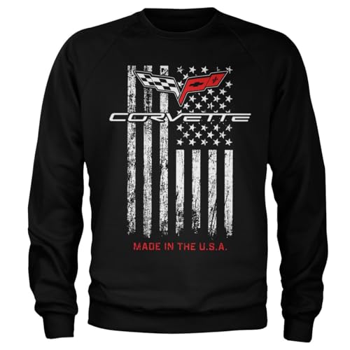 Chevrolet Officially Licensed Corvette - Made In The USA Sweatshirt (Black), X-Large