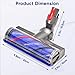 Upgrade Anti-Tangle Vacuum Attachments Head Replacement Parts for Dyson V7 V8, Cyclone V10,V11,V15 Cordless Vacuum Cleaner, Quick Release Motor-Head Brush Roller, for Carpets and Hardwood Floors