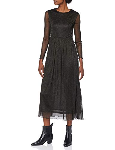 rich&royal Damen 2010-666 Kleid, Black, L