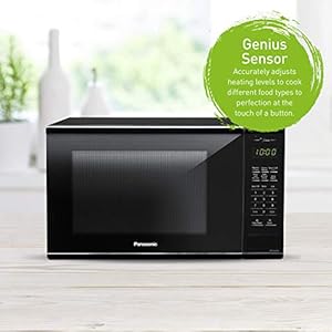 Genius countertop microwave oven nnsg676b black 1100w 13 cu ft  urban country home decor