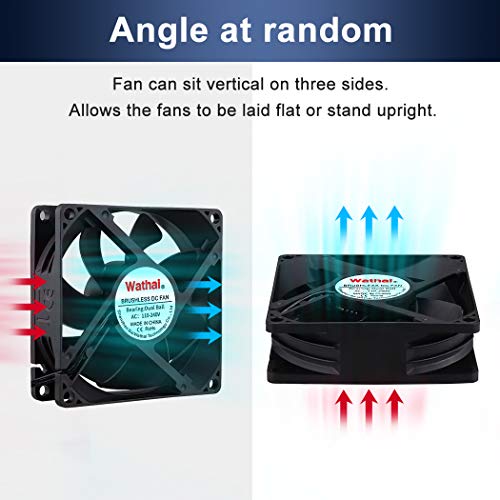 Wathai Ec Axial Fan Ac 110V 115V 120V 220V 240V Brushless Cooling Fan 80Mm X 25Mm For Desktop #TOP3