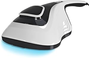 HYKSHEE Milbensauger, Milbenstaubsauger, Sterilisiert Oberflächen mit UV-C Licht, Vernichtet bis zu 99, 9% der Milben, ideal für Matratzen für Allergiker